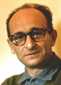 Das evangelische Kirchenmitglied Adolf Eichmann wartet im April 1961 auf seinen Prozess